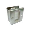 QCAA Solid Brass Sliding Pocket Passage Door Pull, Satin Nickel, Made in Taiwan, 1 Pack