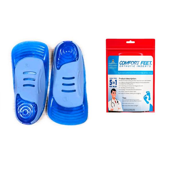 Dr  Custom Fit Orthotic Insert 1 Pair Shoe Insoles Gel