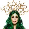Womens Medusa Snake Headpiece on Headband