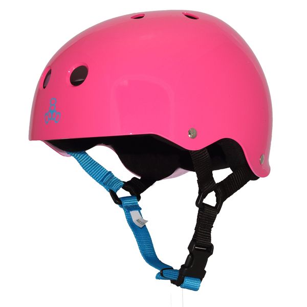 Triple Eight Sweatsaver Liner Skateboarding Helmet, Neon Fuschia Glossy, Medium