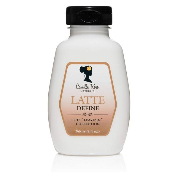 Camille Rose Latte Define Leve in Styling Cream, with Black Cumin and Sunflower Seed Oils to Hold and Define Styles and Textures, for all Hair Types, 9 fl oz