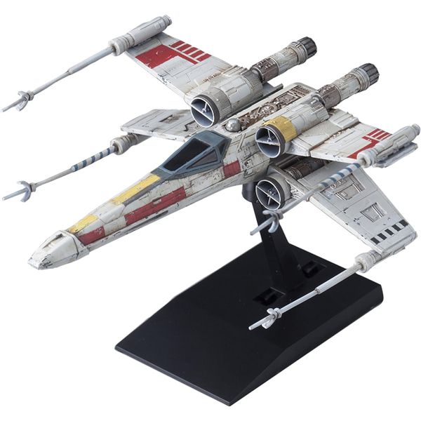 BANDAI SPIRITS Star Wars Vehicle Model 002 X-Wing Starfighter Color Coded Plastic Model