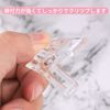 Annhua Nail Clips, 10 Pieces, Transparent Clips, Nail Arc Grooves, Plain, Non-Slip, Nail Extension Clip, Practice, Nail Fixing Clip, Nail Salon, Nail Clip, Professional, Beginners, Nail Tip Clip, Nail Supplies, Clips, Acrylic Nail Clips, Colorless