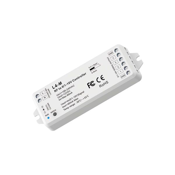 LED RF to 4 Channels 0-10V Dimmer L4-M