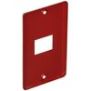 MESWPL1R Keystone Design Accessory Red Mercury Switch Plate 1 Mouth