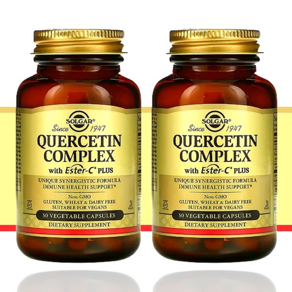 Solgar Quercetin Bromelain Pineapple Enzyme 50caps x 2ea