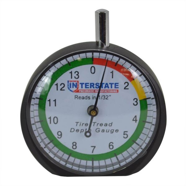 Interstate Pneumatics AMT-TG32 Professional Dial Type Tire Tread Depth Gauge