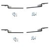 bedCLAW Retro Fix Offset Hook Plate Adapter, Repair Failed Wood Bed Rails (4)