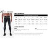 CW-X Men's Stabilyx Joint Support 3/4 Compression Tight, True Navy, X-Large