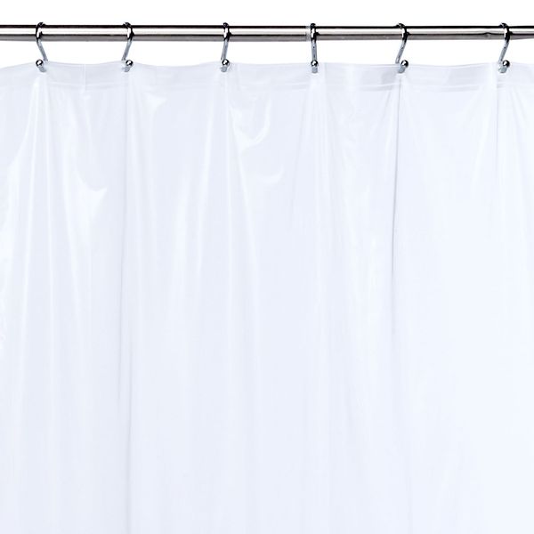 Creative Bath Products 3 Gauge Frost Clear Shower Curtain Liner