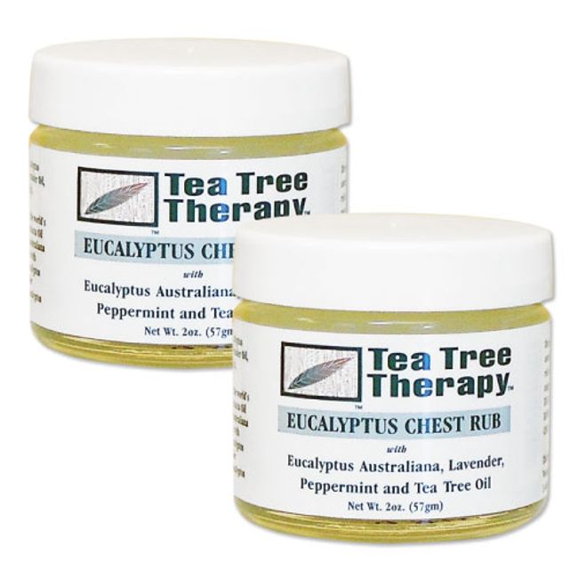 Tea Tree Therapy Eucalyptus Chest Rub (Eucalyptus Balm) 57g [Set of 2]