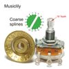 Musiclily 4Pcs Black Metric Metal Dome Electric Guitar Speed Control Knobs Set