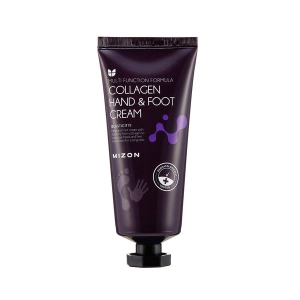 [MIZON] COLLAGEN HAND & FOOT CREAM (100ml) Feuchtigkeitsspendende und beruhigende Creme für trockene Haut, trockene Hände, Ellbogen und Fersen, Hautreparatur