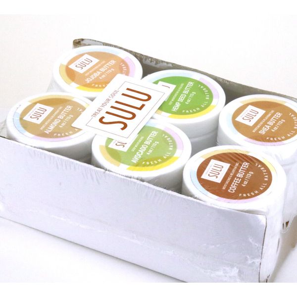 GIFT SET OF 6 COLD PRESSED PREMIUM QUALITY BODY BUTTERS SAMPLE SIZE 2 OZ