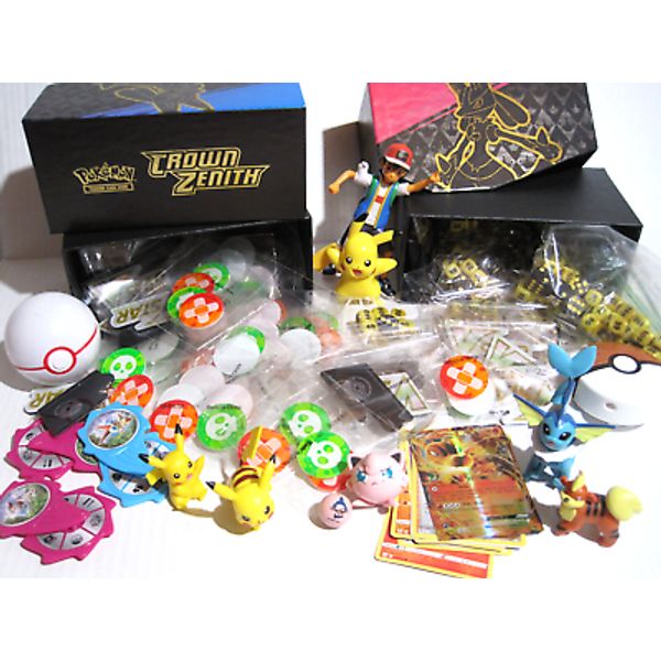 POKEMON Stuff Lot Markers Dice Cards Toy Figure Box Pikachu Charizard Jigglypuff