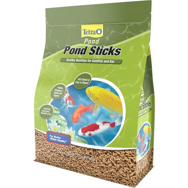 Pond Sticks, Pond Fish Food, for Goldfish and Koi, 1.72 Pounds