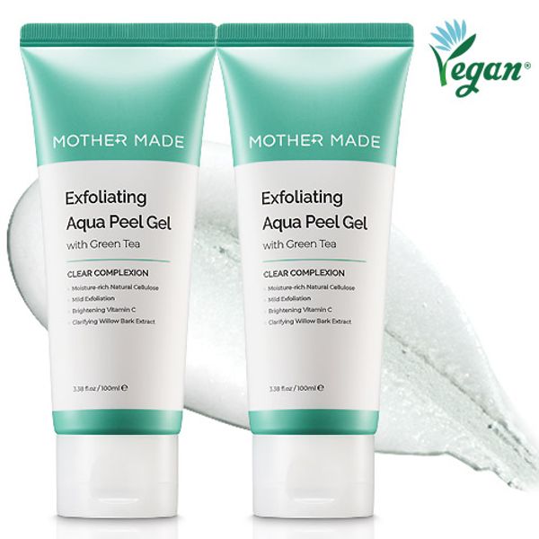 Mothermade Exfoliating Facial Exfoliation Green Tea Peeling Gel Hypoallergenic Face Scrub Facial Peeling