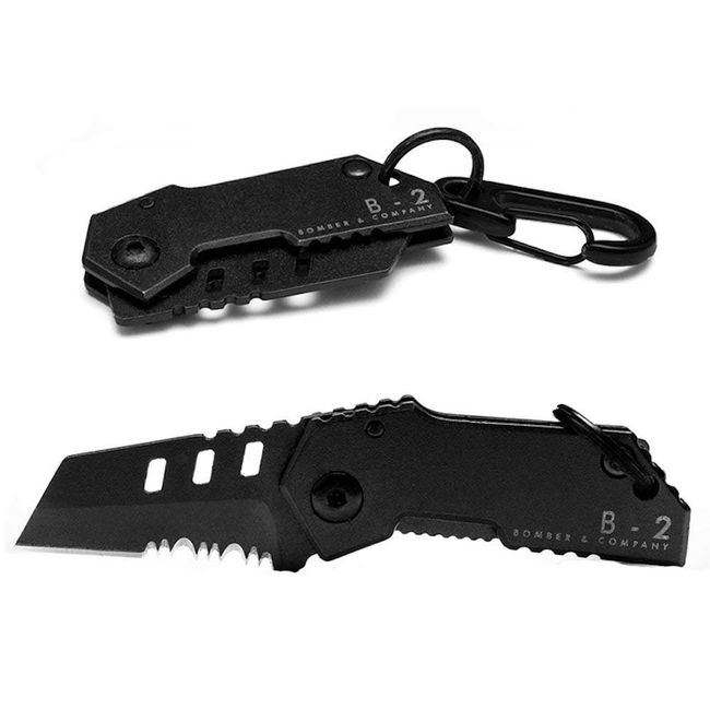 Authentic Bomber & Company B – 2 Nano Blade Ultra Small Outdoor Knife Folding nanobure-do