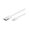 Goobay 54600 USB Charging and Sync Cable, White, 1m Cable Length