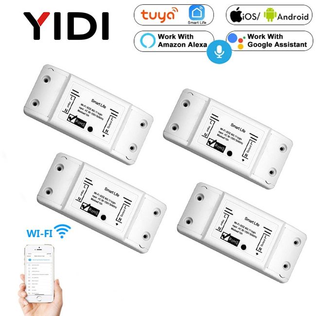 DIY WiFi Universal Breaker Timer Smart Life APP Remote Control Smart LED  Dimmer Light Switch Works With Alexa Smart Speaker - Buy DIY WiFi Universal  Breaker Timer Smart Life APP Remote Control