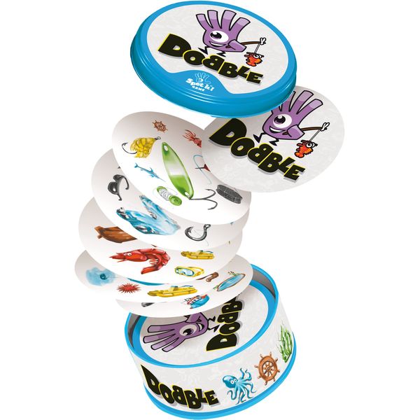 Asmodee | Dobble Fishing | Card Game | Ages 6+ | 2-8 Players | 15 Minutes Playing Time