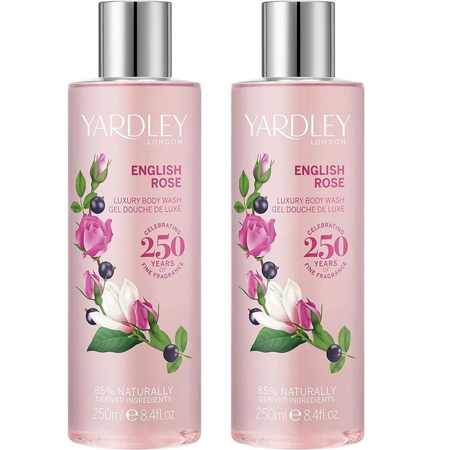 Yardley English Rose Body Wash 250ml 2 Pack