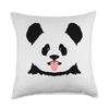 Cute Panda Cheeky face Throw Pillow