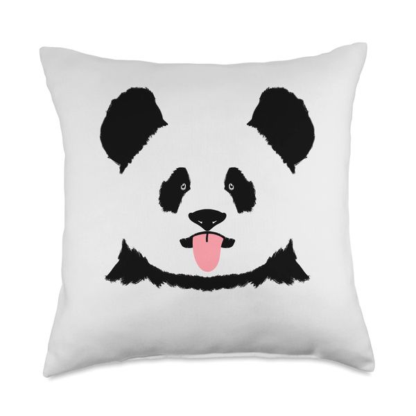 Cute Panda Cheeky face Throw Pillow