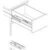 Accuride C7434-18D Drawer Slide, Side, Flat/Bracket Mount, Pair of 2, 18inch