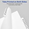 Avery 01405 Exhibit Side Tab Divider, Printed: E, Letter Size, White, 25/Pack