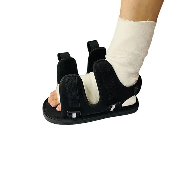 NICEYST Post Op Shoes with Waterproof Leg Cast Cover for Broken Ankle Foot Toe Recovery Adjustable Open Toe Medical Walking Shoes in Plaster Fracture Cast Boot for Kids Adults