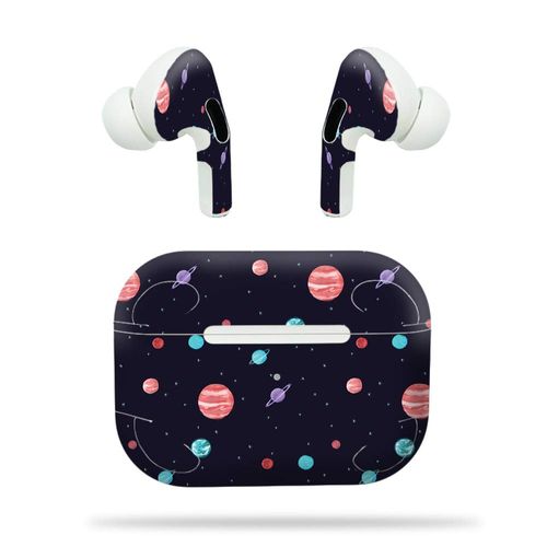 MightySkins Compatible with Apple Airpods Pro - Bright Night Sky | Protective, Durable, and Unique Vinyl Decal Wrap Cover | Easy to Apply, Remove, and Change Styles | Made in The USA
