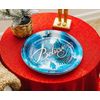 Silver Buffalo Polar Express Train Arrival 9-Inch Paper Plates Tableware Set, Blue