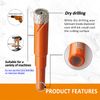 10pc 6mm Diamond Drilling Core Bits Set Dry Cutter Hole Saw Marble Stone Masonry