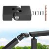 RailinGo Handrail Vertical Pivot Connector - Flat Handrail Accessories, POM Handrail Connector Fitting for Rectangular Cable Railing Handrail, Stair Cable Railing System, RG01-V