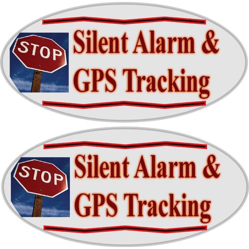Blinking Flashing LED Auto Theft Deterrent Fake Car Antitheft Alarm System Flash Blink, AAA Battery Box Can Be Hidden So Only The Light Shows, On/Off Switch, 2 Window Warning Decals (Red)