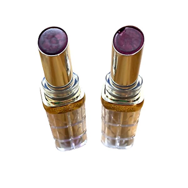 2x L'Oreal Paris Colour Riche Shine Lipstick 928 Gleaming Plum 0.1 oz