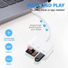 USB C Card Reader: SD Card, SD Card Reader, Memory Card Reader for iPad Pro, MacBook Pro/Air, Chromebook - 3-in-1 USB Camera Card Reader Adapter