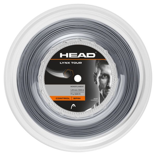 HEAD Unisex – Adult's Lynx Tour Reel Tennis String, Grey, 16