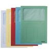 Leitz Sichtmappe, A4, oben und rechte Seite offen, Karton, sortiert, Pack mit 100 Stck