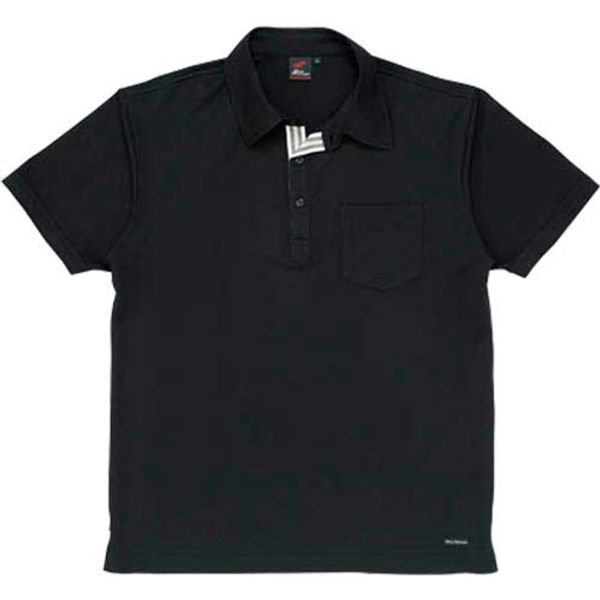 自重堂 Short Sleeve Polo Shirt 044/Black 85214 , black