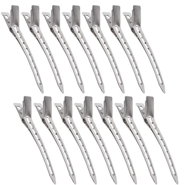 24 Stücke Haarspangen, 9cm Haarnadeln Bobby Pins Friseur Zubehör Abteilklammern Abteil Clips Metall Alligator Clip für Damen und Mädchen DIY Frisur