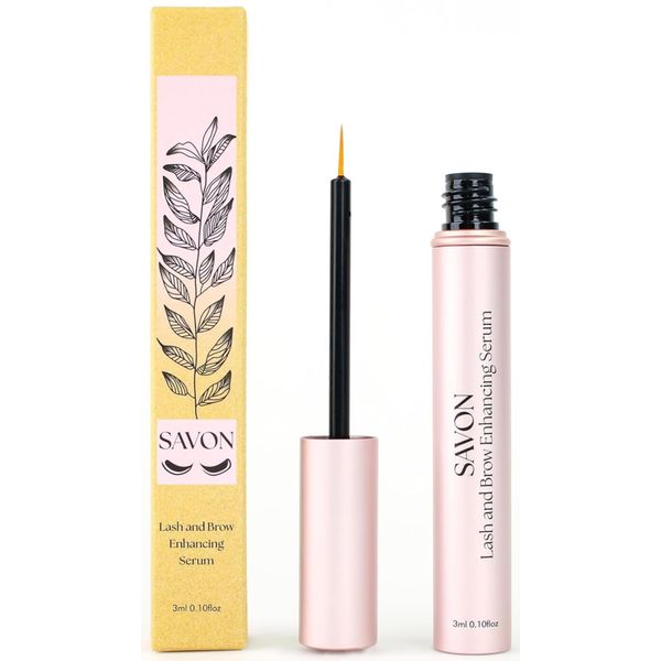 Organic Lash Growth Serum for Thicker, Longer Eyelashes and Eyebrows - with Biotin, Peptides, and Panthenol - Natural and Cruelty Free - USA - Lash and Brow Boost Serum - Eyelash Conditioner