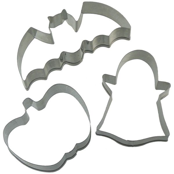 Takashi Endo 18-8 Stainless Steel Cookie Cutter, Halloween, 3 pcs