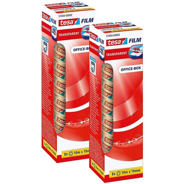 tesa Transparent Adhesive Tape with Strong Adhesion, Resistant to Ageing and Tearing