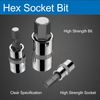 FLEXMAN Hex Bit Socket Set, Versatile Drive Socket Set, Metric Allen Socket Set, Allen Hex Bit Socket Set with Storage Case for Bikes, Cars, Appliances