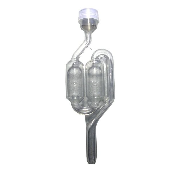 Transparent cap, S-shaped air lock (one piece type)