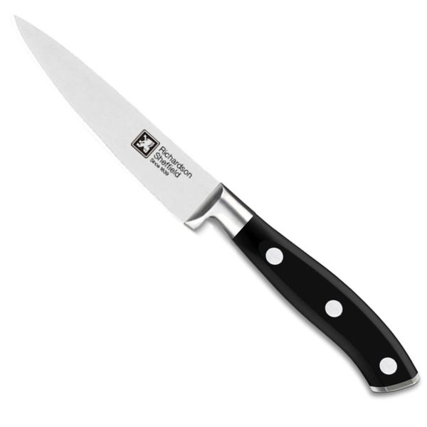 Richardson Sheffield VULCANO Utility Knife, 5Cr15MoV Blade Steel, Extra Long Lasting Sharpness and Cutting Performance, Matte Finish, Rustproof, Frosted & Dishwasher Safe