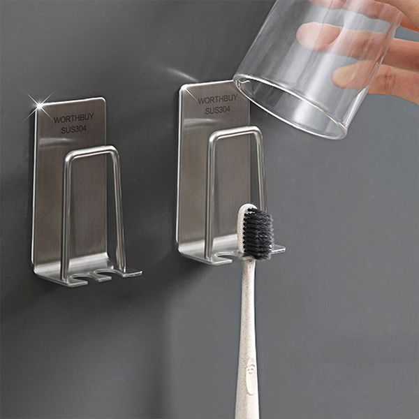 Modern Bathroom 304 Stainless Steel Toothbrush Holder Toothbrush Stand