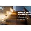 EverBrite 3 Pack Motion Sensor Night Lights LED Soft Warm Light W/9 AA Batteries
